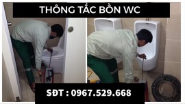 Nhận thông tắc bồn cầu giá rẻ tại Cẩm Phả sạch 100% uy tín