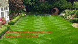 Trồng thảm cỏ nhung nhật đẹp đúng chuẩn Resort 5 sao tại Bãi Cháy /0967.529.668